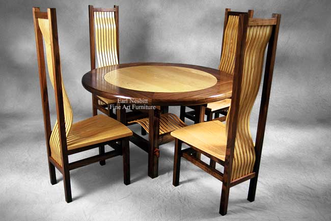 small round dining table